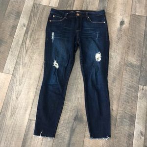 STS Blue Nordstrom Distressed Raw Hem Skinny Jeans